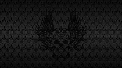 Misty Dark Wallpaper Abstract Wallpaper 4K 4000x2250 Dark, Textured, Pattern, Featuring, Intertwined, Skulls, With, Wings, Rendered, Ultra, Striking, Desktop, Ultrawide, 4K
