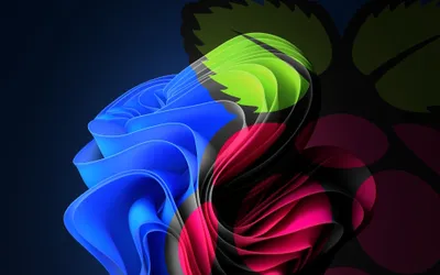 Vibrant Abstract Swirl Design Wallpaper 4K, Technology category