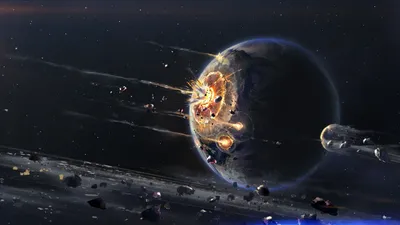 Vibrant Dramatic Wallpaper Wallpaper 4K, Space category