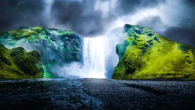 Epic Waterfall Wallpaper Wallpaper 4K, Nature category