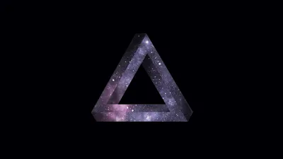 Abstract Artistic Triangular Shape Filled Wallpaper 4K, Space category