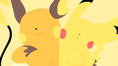 Minimalist Vector Art Raichu Pikachu Minimal Wallpaper 4K 1920x1080 Minimalist, Vector, Art, Of, Raichu, And, Pikachu, From, Pok, Mon, Soft, Yellow, Purple, Pink, Orange, Ultrawide, Full HD