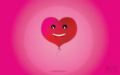 Vivid Artistic Wallpaper Abstract Wallpaper 4K 1920x1200 Artistic, Hd, Desktop, Wallpaper:, Featuring, A, Smiling, Red, Heart-shaped, Balloon, Floating, Against, Pink, Gray, Ultrawide, Full HD