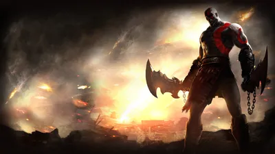 Definition Kratos Video Games Wallpaper 4K 1920x1080 A, High-definition, Desktop, Wallpaper:, Featuring, Kratos, From, The, Video, Game, God, War, White, Ultrawide, Full HD
