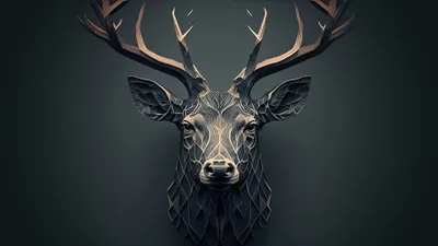 Calm Geometric Wallpaper Wallpaper 4K, Animals category