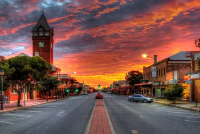 Capturing Vibrant Sunset World Wallpaper 4K 2700x1800 Hd, Pc, Desktop, Wallpaper:, Capturing, A, Vibrant, Sunset, Over, Quiet, Town, Street, Brown, Landscape, QHD