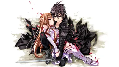 Kirito Kazuto Kirigaya Asuna Abstract Wallpaper 4K 1920x1080 Hd, Desktop, Wallpaper:, Featuring, Kirito, (kazuto, Kirigaya), And, Asuna, Yuuki, White, Ultrawide, Full HD