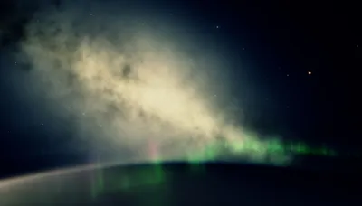 Bright Aurora Wallpaper Space Wallpaper 4K 1660x946 Aurora, Borealis, Galaxy, Gray, White, Ultrawide