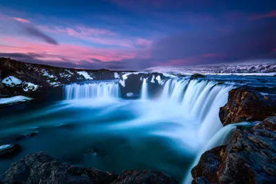 Waterfall Nature Wallpaper 4K, Nature category