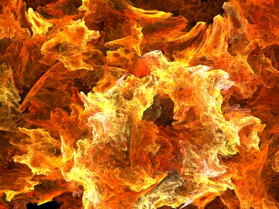 Vibrant Orange Fractal Abstract Wallpaper 4K 2048x1536 Hd, Pc, Desktop, Wallpaper:, Featuring, Vibrant, Orange, Fractal, Shapes, Resembling, Fire, Created, Red, Brown, Landscape, Full HD
