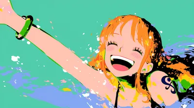 Colorful Quad Nami One Piece Abstract Wallpaper 4K 3840x2152 Colorful, 2k, Quad, Hd, Pc, Desktop, Wallpaper:, Of, Nami, (one, Piece, Joyful, Orange, Purple, White, Ultrawide, 4K