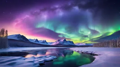 Northern Lights Animehead 1920x1080 Abyss Space Wallpaper 4K 1920x1080 Brown