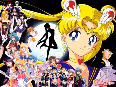 Various Characters Anime Sailor Wallpaper 4K, Space category