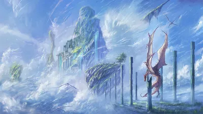 Fantasy Landscape Soaring Wallpaper 4K, Nature category