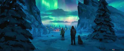 Moody Aurora Wallpaper Wallpaper 4K, Space category