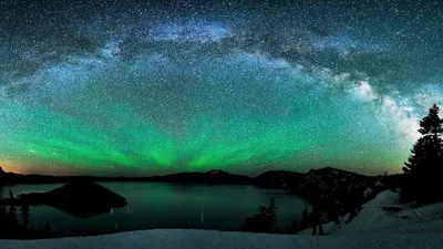 Aurora Borealis Space Wallpaper 4K, Space category