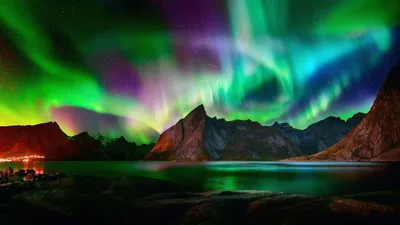 Aurora Cave Borealis Wallpaper 4K, Space category