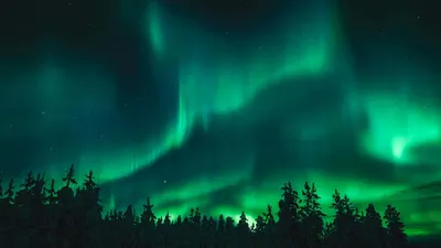 Vibrant Aurora Wallpaper Wallpaper 4K, Space category