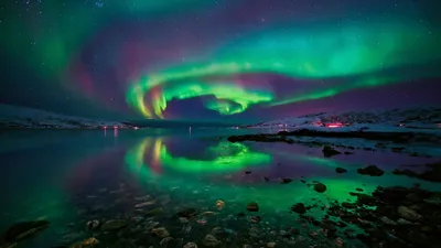 Moody Aurora Wallpaper Wallpaper 4K, Space category