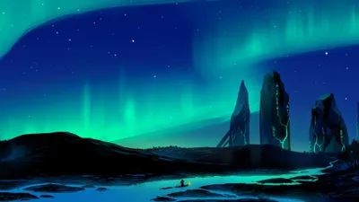 Radiant Aurora Wallpaper Wallpaper 4K, Space category