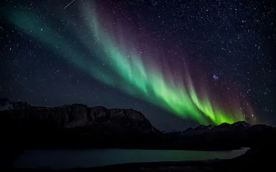 Aurora Borealis Cave Wallpaper 4K, Space category