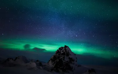 Aurora Borealis Space Wallpaper 4K, Space category