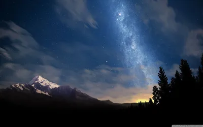 Misty Starry Wallpaper Wallpaper 4K, Space category