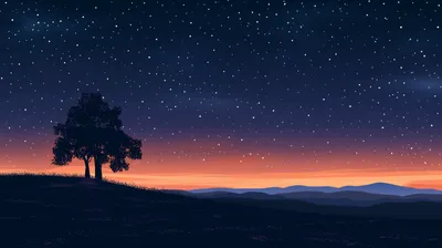 Bright Starry Wallpaper Wallpaper 4K, Space category