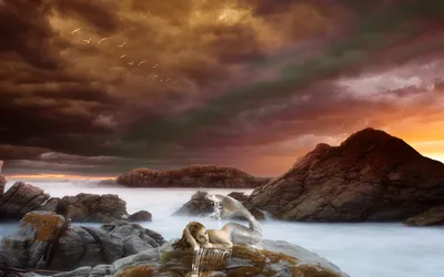 Dark Serene Wallpaper Wallpaper 4K, Fantasy category
