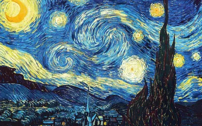 Starry Night Com Wallpaper 4K, Space category
