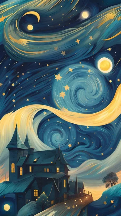 Dark Starry Wallpaper Wallpaper 4K, Space category