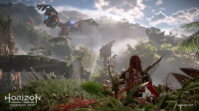 Bold Aloy Wallpaper Games Wallpaper 4K 1920x1080 Aloy, From, The, Horizon, Series, Crouches, In, A, Lush, Ruined, Landscape, Watching, Gray, Ultrawide, Full HD