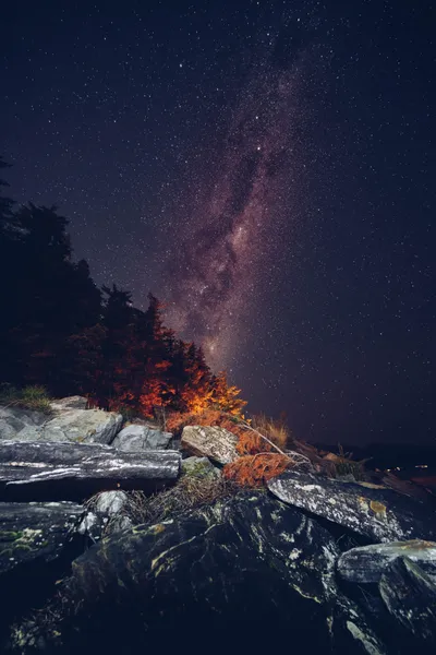 Galaxy During Night Time Wallpaper 4K, Space category