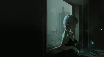Cyberpunk Anime Edgerunners Depicting Contemplative World Wallpaper 4K 3840x2106 Hd, Pc, Desktop, Wallpaper, Featuring, A, Cyberpunk, Anime, Scene, Edgerunners, Depicting, Contemplative, Gray, Ultrawide, 4K