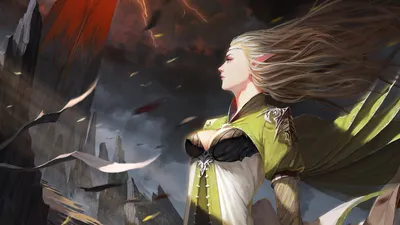 Fantasy Themed Powerful Woman Fantasy Wallpaper 4K 3000x1687 A, Fantasy-themed, Hd, Wallpaper, Featuring, Powerful, Woman, Flowing, Hair, Standing, Amidst, Dramatic, Orange, White, Brown, Ultrawide, QHD