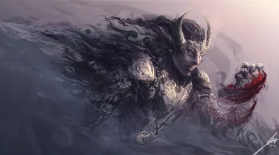 Epic Fierce Wallpaper Fantasy Wallpaper 4K 3850x2140 A, Fierce, Fantasy, Warrior, Emerges, From, Swirling, Shadows, Clad, Ornate, Armor, Holding, Gray, Ultrawide, 4K