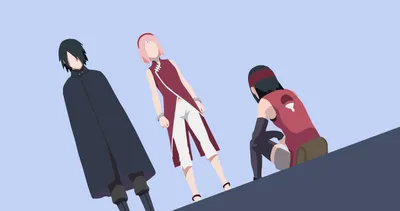 Serene Minimalist Wallpaper Minimal Wallpaper 4K 4096x2160 Minimalist, Sakura, Haruno, Sarada, Uchiha, Sasuke, Anime, Boruto, Desktop, White, Ultrawide, 4K