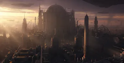 Sunlight Bathes Sprawling Sci City World Wallpaper 4K 2400x1231 Hd, Pc, Desktop, Wallpaper, Sunlight, Bathes, A, Sprawling, Sci, City, Colossal, Domed, Brown, Gray, Ultrawide, Full HD