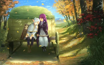 Anime Frieren Fern Nature Wallpaper 4K 4141x2606 Anime-style, 4K, Wallpaper, Featuring, Frieren, And, Fern, From, Beyond, Journey, 039, End, Pink, Yellow, Ultrawide