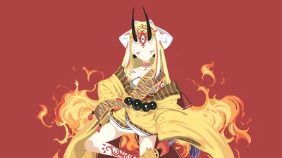 Epic Ibaraki Wallpaper Abstract Wallpaper 4K 1920x1080 Ibaraki, Douji, [berserker], Fate, Grand, Order, Brown, White, Ultrawide, Full HD