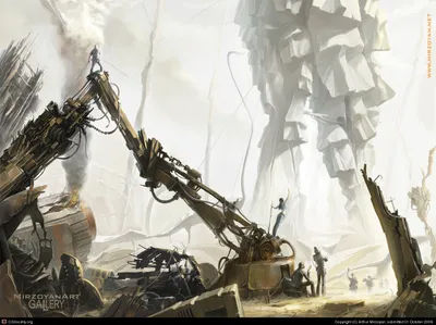 Calm Post Wallpaper Nature Wallpaper 4K 1400x1049 Post-apocalyptic, Sci-fi, City, With, Towering, Metal, Structures, And, Machinery:, Desolate, Foggy, Landscape, White