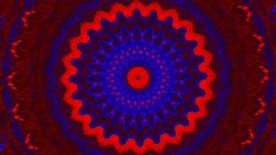 Misty Abstract Wallpaper Abstract Wallpaper 4K 1920x1080 Abstract, Kaleidoscope, Mandala, In, Vivid, Reds, And, Deep, Blues, Radial, Geometric, Pattern, Red, Ultrawide, Full HD