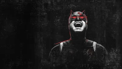 Golden Daredevil Wallpaper Black/Dark Wallpaper 4K 3840x2160 Daredevil:, Born, Again, Red-masked, Screaming, Against, Cracked, Gritty, Black, Backdrop, Gray, Brown, Ultrawide, 4K