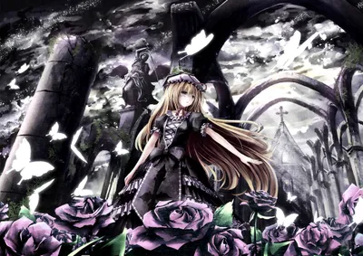 Fantasy Yukari Yakumo Black/Dark Wallpaper 4K 2006x1416 A, Fantasy, Scene, Featuring, Yukari, Yakumo, Blonde, Character, Black, Dress, Adorned, Bow, White, Landscape, Full HD