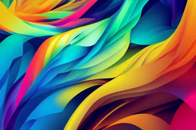 Colorful Abstract Generated Cgi Layered Abstract Wallpaper 4K 2304x1536 Colorful, Abstract, Ai-generated, Cgi, Wallpaper:, Of, Layered, Textured, Ribbons, Patterns, Cool, Desktop, Purple, Brown, Yellow, Landscape, Full HD