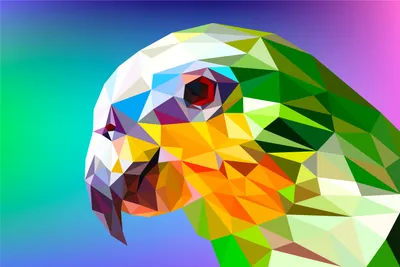 Serene Abstract Wallpaper Abstract Wallpaper 4K 3000x2000 Abstract, Low-poly, Parrot, In, Colorful, Polygon, Facets, With, Neon, Gradient, Quad, Desktop, White, Yellow, Purple, Landscape, QHD