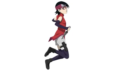 Sarada Uchiha Boruto Anime Mid Abstract Wallpaper 4K 1920x1200 Hd, Pc, Desktop, Wallpaper, Of, Sarada, Uchiha, Boruto, Anime, Mid-jump, Kunai, White, Ultrawide, Full HD
