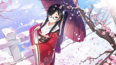 Moody Anime Wallpaper Nature Wallpaper 4K 1920x1080 Anime-style, Hd, Wallpaper, Of, A, Geisha, With, Black, Long, Hair, Aqua, Eyes, White, Ultrawide, Full HD