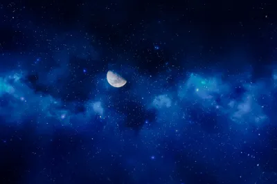 Moody Blue Wallpaper Space Wallpaper 4K 4256x2832 Blue, Moon, Seen, Through, Nebula, Brown, Ultrawide, 4K