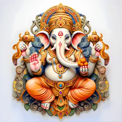 Ganesh Photos Vista Abstract Wallpaper 4K 4096x4096 White